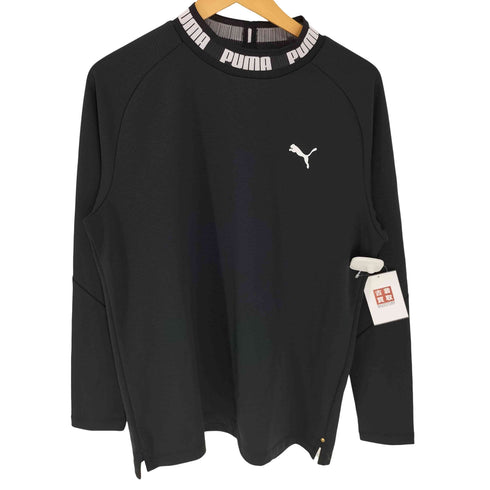 プーマ PUMA ヒートエナジー ロゴ プリント リブロゴ モックネック L/S カットソー メンズ import:L