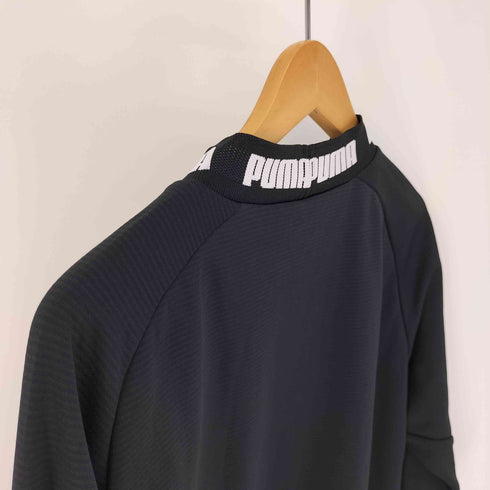 プーマ PUMA ヒートエナジー ロゴ プリント リブロゴ モックネック L/S カットソー メンズ import:L