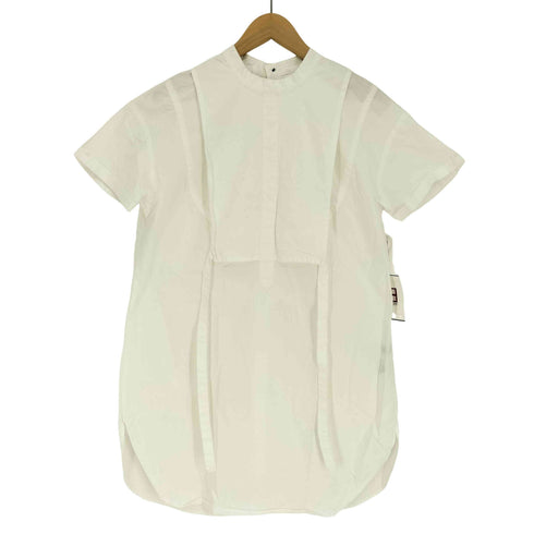 ローズバッド ROSE BUD 20SS バックオープン バンドカラー S/S シャツ ワンピース レディース FREE