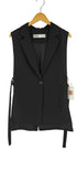 ザラ ZARA サイドベルト 1B シングルブレスト テーラード ベスト レディース import:XS