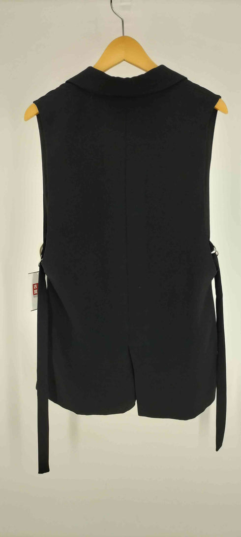 ザラ ZARA サイドベルト 1B シングルブレスト テーラード ベスト レディース import:XS