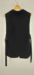 ザラ ZARA サイドベルト 1B シングルブレスト テーラード ベスト レディース import:XS