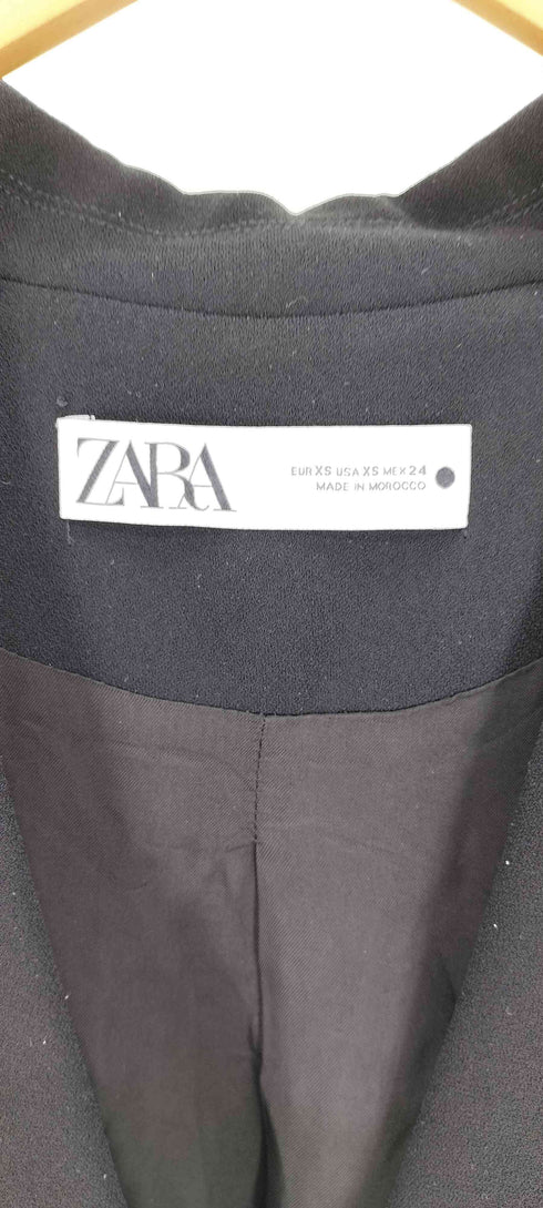 ザラ ZARA サイドベルト 1B シングルブレスト テーラード ベスト レディース import:XS