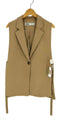 ザラ ZARA サイドベルト 1B シングルブレスト テーラード ベスト レディース import:XS
