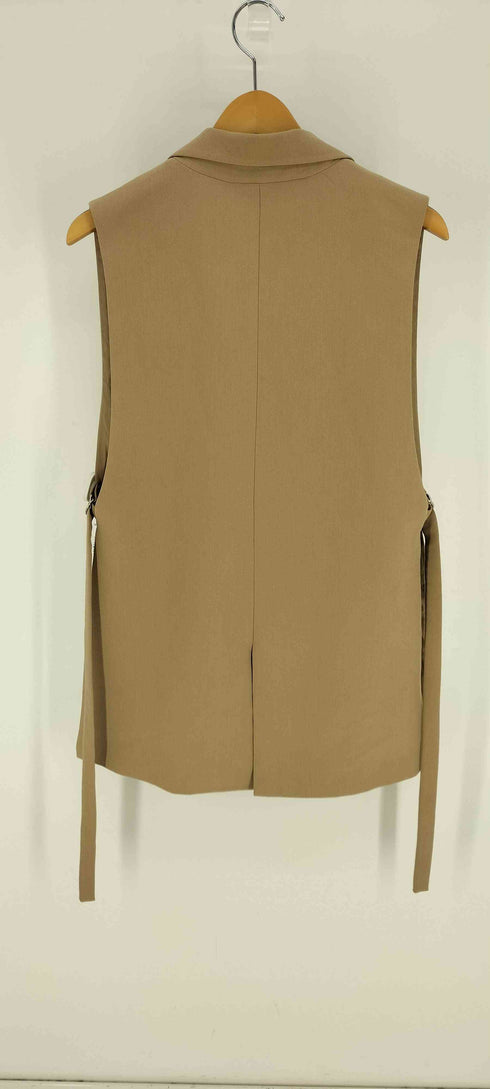 ザラ ZARA サイドベルト 1B シングルブレスト テーラード ベスト レディース import:XS