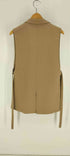 ザラ ZARA サイドベルト 1B シングルブレスト テーラード ベスト レディース import:XS