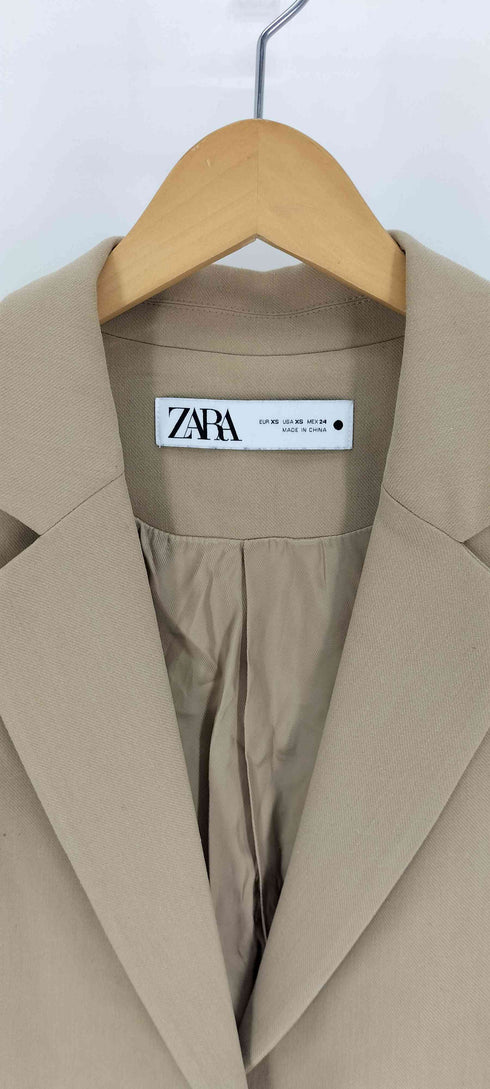 ザラ ZARA サイドベルト 1B シングルブレスト テーラード ベスト レディース import:XS