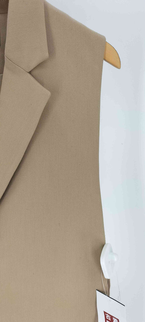 ザラ ZARA サイドベルト 1B シングルブレスト テーラード ベスト レディース import:XS