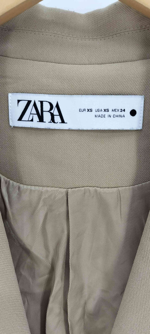 ザラ ZARA サイドベルト 1B シングルブレスト テーラード ベスト レディース import:XS