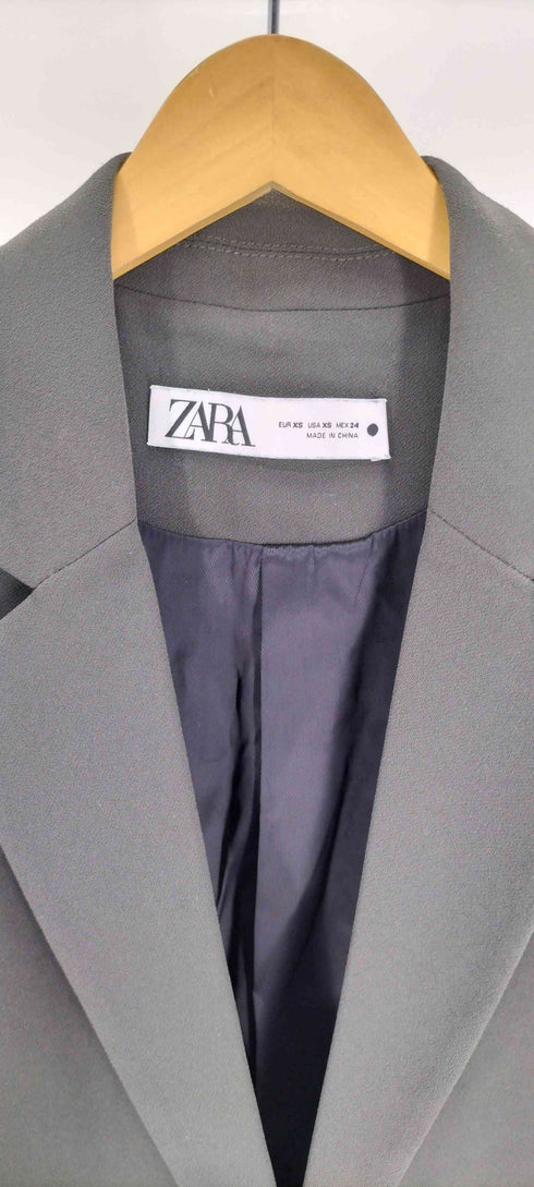 ザラ ZARA サイドベルト 1B シングルブレスト テーラード ベスト レディース import:XS