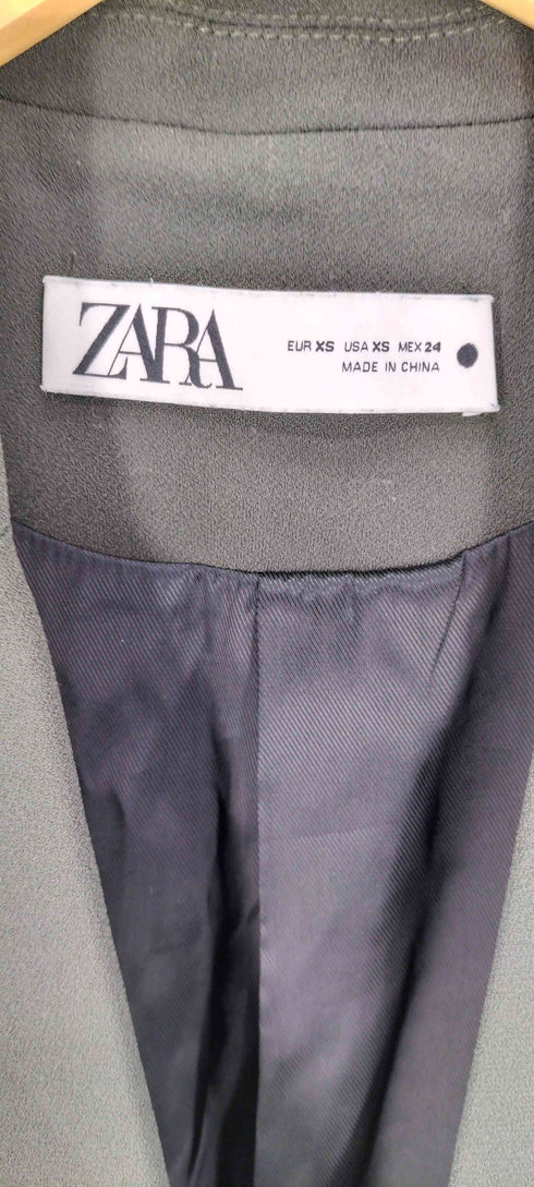ザラ ZARA サイドベルト 1B シングルブレスト テーラード ベスト レディース import:XS