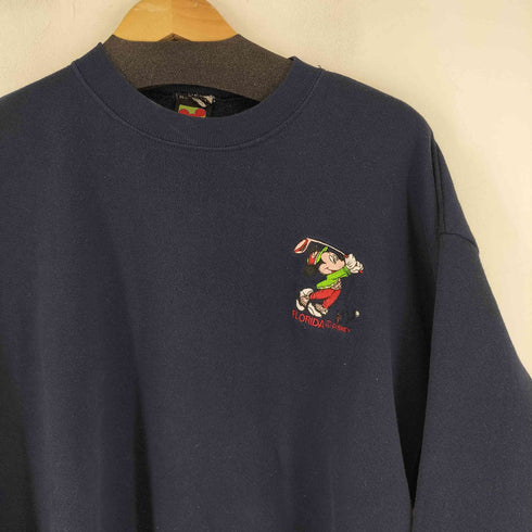 キャラクター刺繍 クルーネックスウェット メンズ JPN:XL