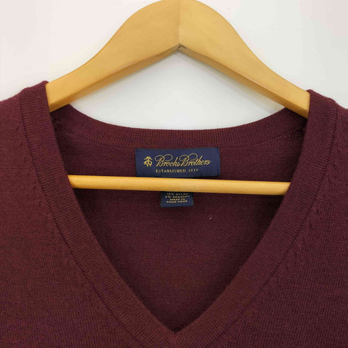 ブルックスブラザーズ BROOKS BROTHERS 香港製 メリノウール Vネック ニット メンズ import:L