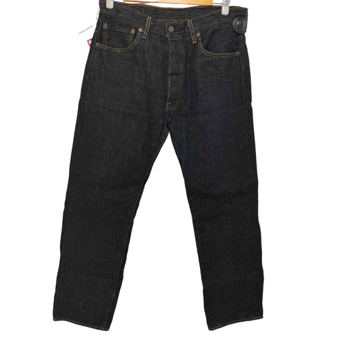 リーバイス Levis 501 ボタン裏4996刻印 ORIGINAL SHRINK-TO-FIT リジットブラックデニムパンツ メンズ W34L32