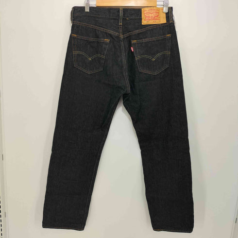 リーバイス Levis 501 ボタン裏4996刻印 ORIGINAL SHRINK-TO-FIT リジットブラックデニムパンツ メンズ W34L32