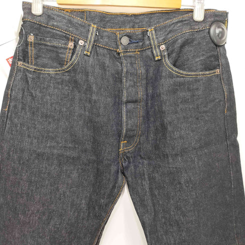 リーバイス Levis 501 ボタン裏4996刻印 ORIGINAL SHRINK-TO-FIT リジットブラックデニムパンツ メンズ W34L32