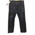 リーバイス Levis 501 ボタン裏4985刻印 ストーンウォッシュボタンフライブラックデニムパンツ メンズ W34L32