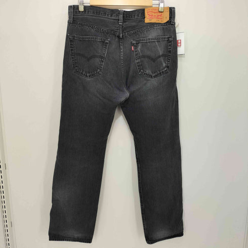 リーバイス Levis 501 ボタン裏4985刻印 ストーンウォッシュボタンフライブラックデニムパンツ メンズ W34L32