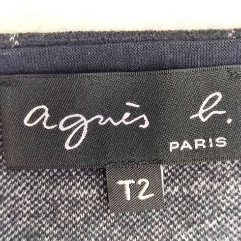 アニエスベー agnes b. チェック柄 ウール ミニスカート レディース T2