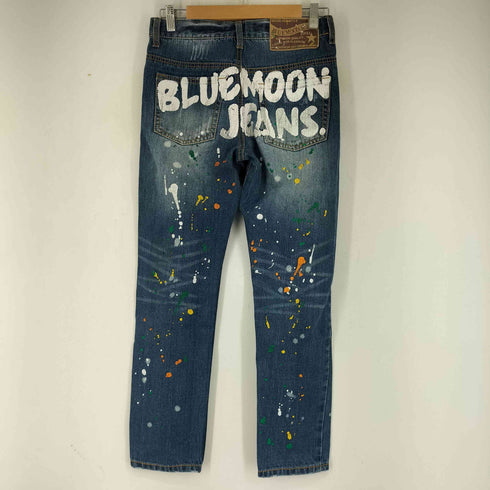 BLUE MOON JEANS ペイントデニムパンツ レディース