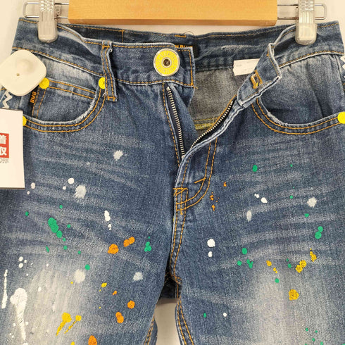 BLUE MOON JEANS ペイントデニムパンツ レディース