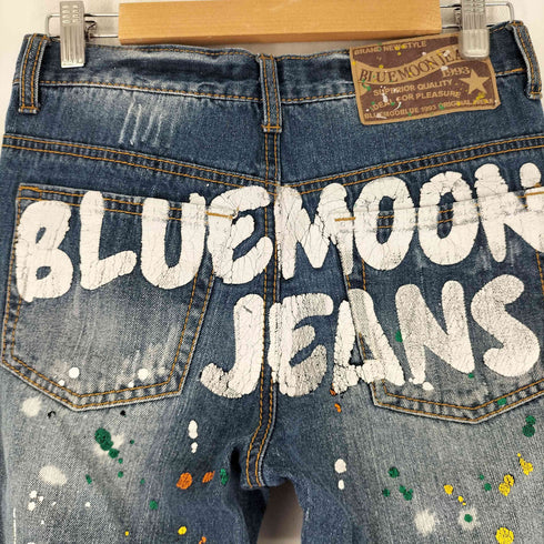 BLUE MOON JEANS ペイントデニムパンツ レディース