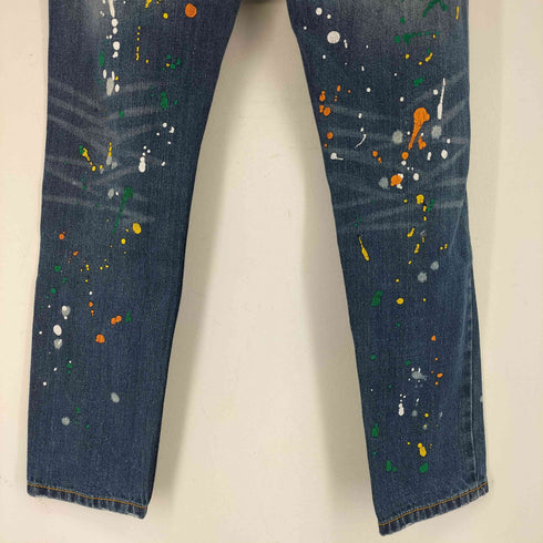 BLUE MOON JEANS ペイントデニムパンツ レディース