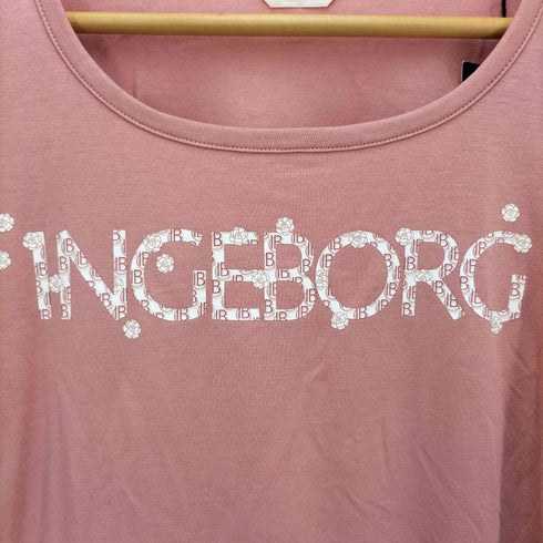 インゲボルグ INGEBORG ロゴ プリント S/S カットソー Y2K レディース JPN:M