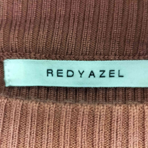 レディアゼル REDYAZEL デコルテ開き編み上げリブプルオーバー レディース FREE