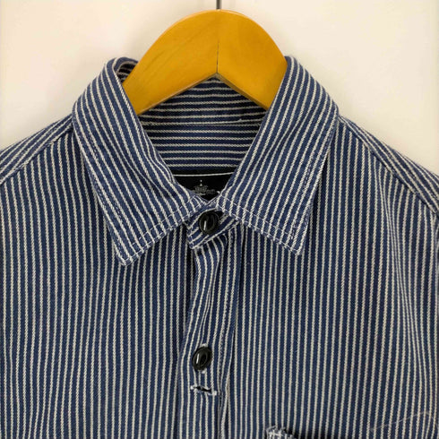 ステューシー Stussy バックロゴ刺繍 ヒッコリーワークシャツ メンズ JPN:S