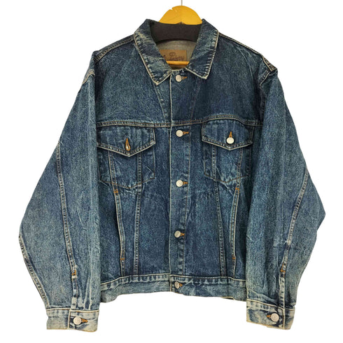 ウォッシュ加工デニムジャケット メンズ import:L