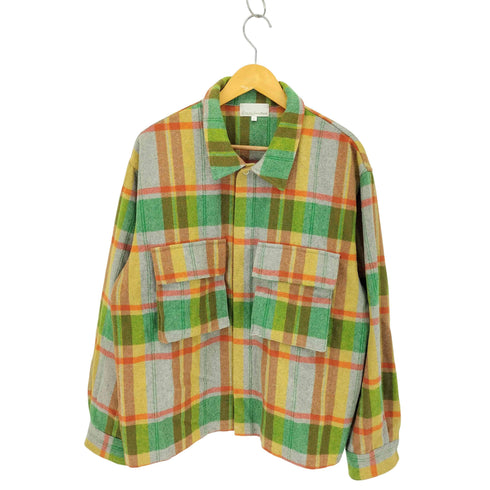 ユニバーサルスタイル UNIVERSAL STYLE WEAR チェック ライト ファティーグ シャツ メンズ JPN:L