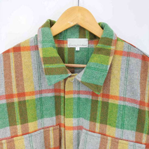 ユニバーサルスタイル UNIVERSAL STYLE WEAR チェック ライト ファティーグ シャツ メンズ JPN:L