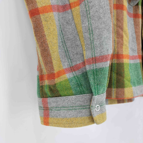 ユニバーサルスタイル UNIVERSAL STYLE WEAR チェック ライト ファティーグ シャツ メンズ JPN:L