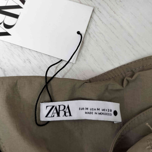 ザラ ZARA ZIPPER BUSTIER ジッパー ビスチェ ベアトップ レディース import:M