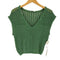 ザラ ZARA CUTWORK カットワーク シェニール ニット トップス レディース import:L