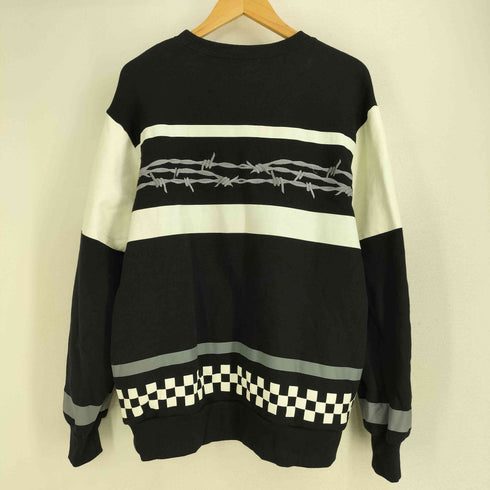 アンダーカバー UNDER COVER JUN TAKAHASHI 24aw ワイヤーチェッカースウェット 有刺鉄線刺繍 メンズ 3