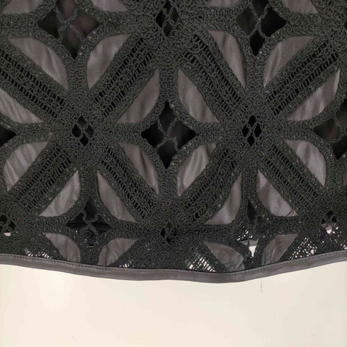 アメリ AMERI FAKE LEATHER CUT WORK SKIRT レディース