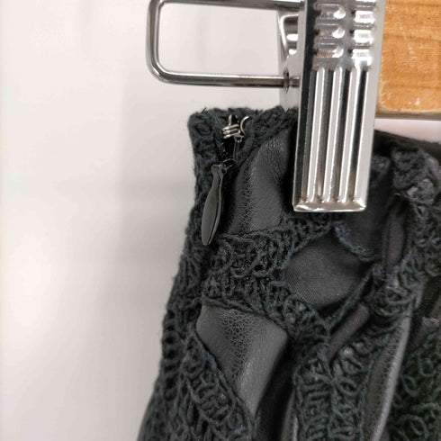 アメリ AMERI FAKE LEATHER CUT WORK SKIRT レディース