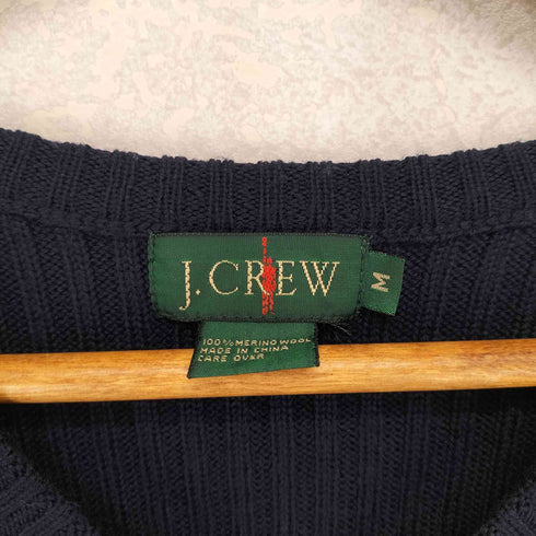 ジェイクルー J.CREW 90s メリノウールL/S Vネックリブニット メンズ JPN:M