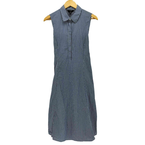 バナナリパブリック BANANA REPUBLIC ポプリンクロスウエストミディワンピース レディース import:XS