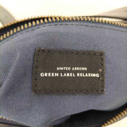 ユナイテッドアローズグリーンレーベルリラクシング UNITED ARROWS green label relaxing レザー ショルダーバッグ メンズ FREE