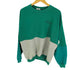 ジャージーズ JERZEES 90-00S USA製 2枚タグ ダイヤマーク OHIO VALLEY MANOR 企業ロゴ プリント バイカラー スウェット メンズ import:XL