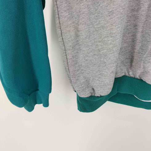 ジャージーズ JERZEES 90-00S USA製 2枚タグ ダイヤマーク OHIO VALLEY MANOR 企業ロゴ プリント バイカラー スウェット メンズ import:XL