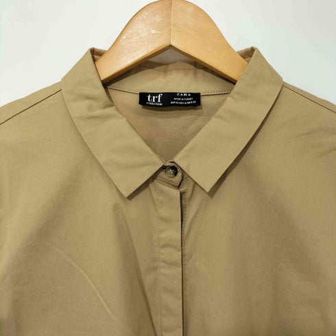 ザラ ZARA 比翼シャツワンピース レディース import:M