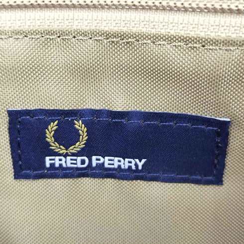 フレッドペリー FRED PERRY ロゴ刺繍 スエード切替メッシュボディバッグ メンズ