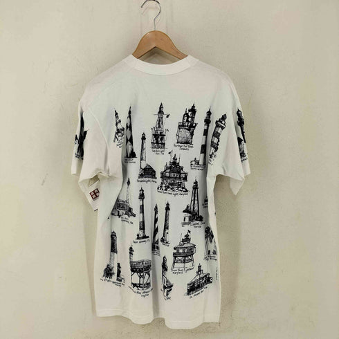 フルーツオブザルーム FRUIT OF THE LOOM MICHIGAN RAG 灯台プリントクルーネックTシャツ メンズ import:L