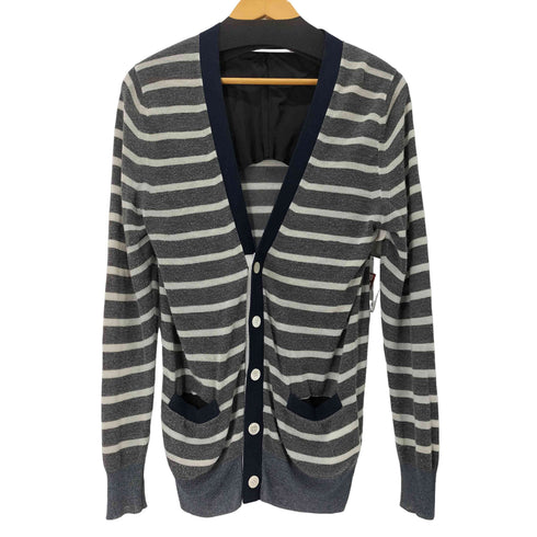 サカイ Sacai ボーダー ウール混カーディガン メンズ JPN:M