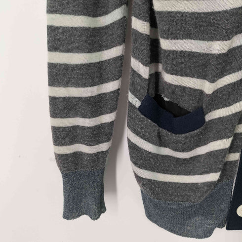 サカイ Sacai ボーダー ウール混カーディガン メンズ JPN:M