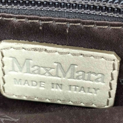 マックスマーラ MAX MARA ロゴプレート 2WAY レザーショルダーバッグ レディース